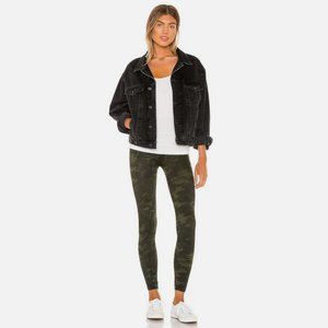 NEW SPANX High Rise Leggings Look At Me Now Green Camo Size Petite S